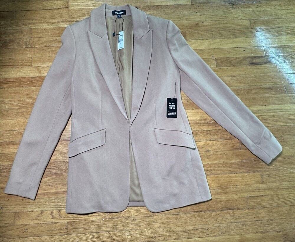 Express Women's XS Suit Jacket Pale Pink Slim NWT